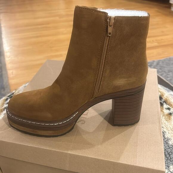 Steve Madden Searches boot cognac suede size 6.5 brand new - Picture 3 of 5